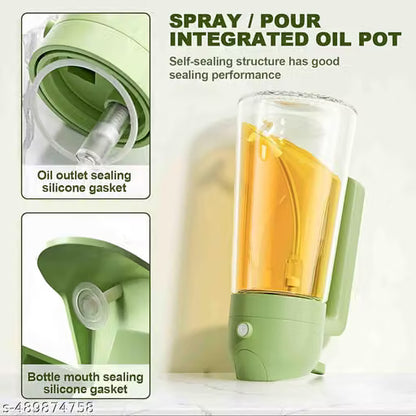 2 In 1 Oil Sprayer - 500ml Premium Glass Bottle